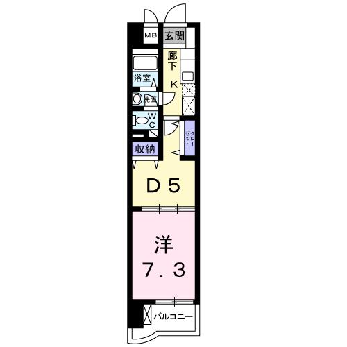 【メゾンソレイユの間取り】