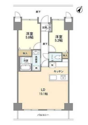 【豊島区南池袋のマンションの間取り】