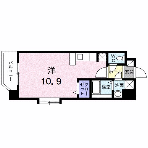 【鹿児島市東谷山のマンションの間取り】