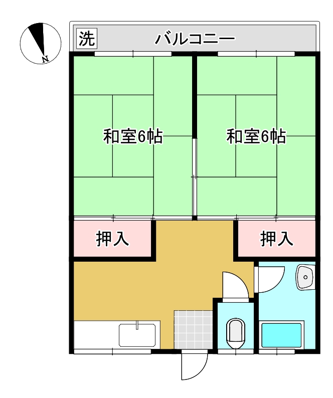 広野ハイツの間取り