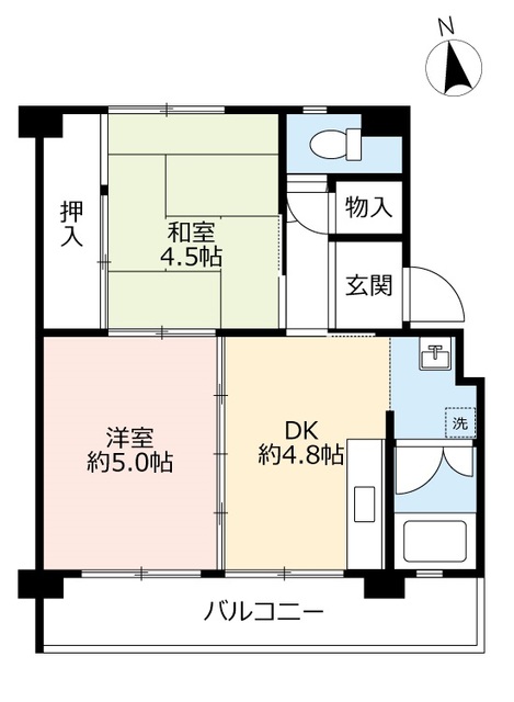 ＵＲ香里の間取り