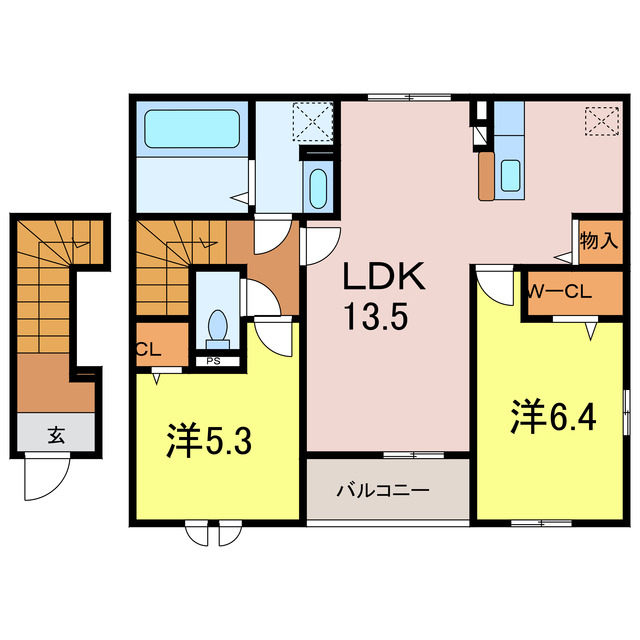 フィオーレカスミIの間取り