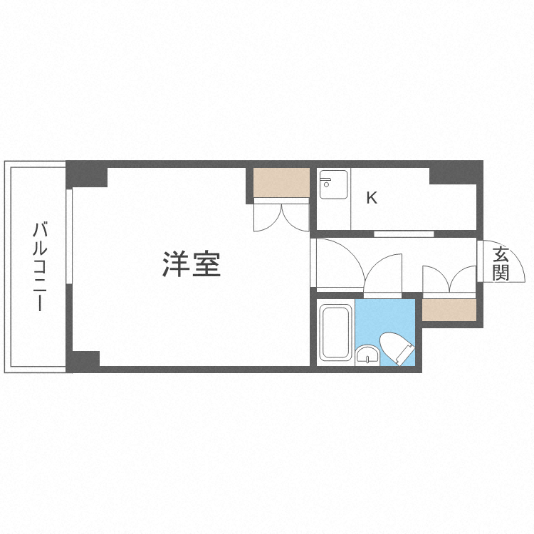 リラハイツ北１４条の間取り