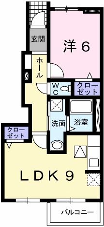 揖保郡太子町太田のアパートの間取り