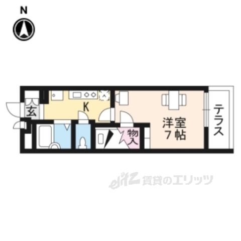 レオパレスコンフォート大津京の間取り