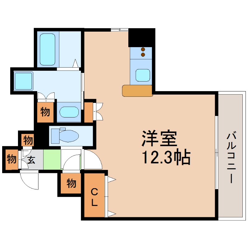 名古屋市東区泉のマンションの間取り