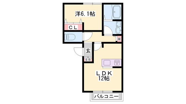 トリニティI号館の間取り