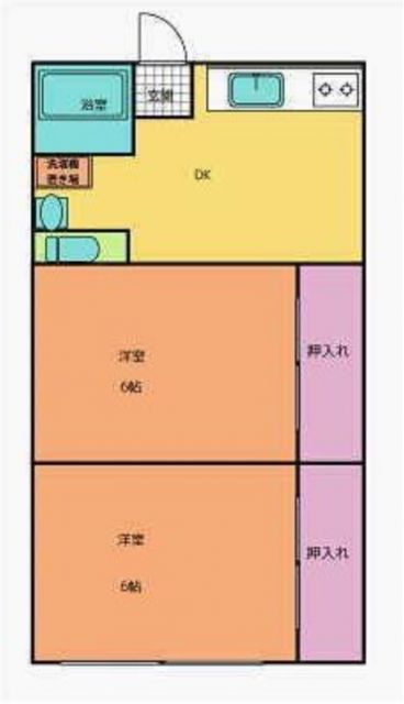 熊谷市柿沼のアパートの間取り