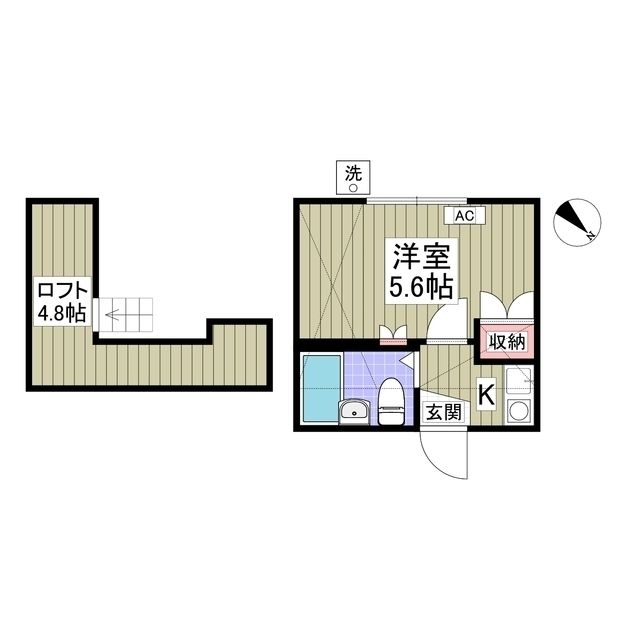 ソレイユ若葉セブンツーの間取り