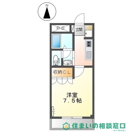 岡崎市仁木町のアパートの間取り