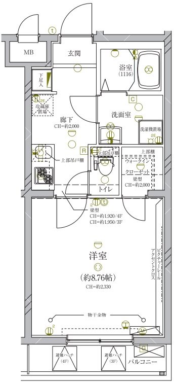 ディアレイシャス成増の間取り