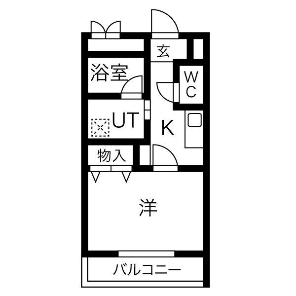 碧南市向陽町のマンションの間取り