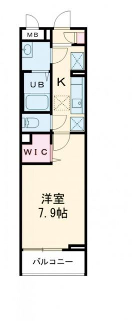 岡崎市矢作町のマンションの間取り