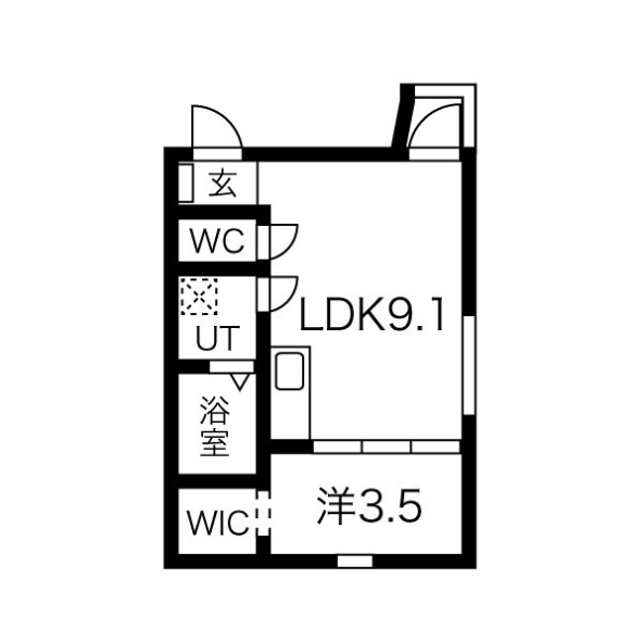 名古屋市港区港陽のアパートの間取り