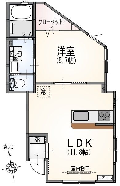 サンライズ百草園Ｅ棟の間取り