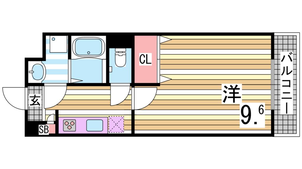 神戸市西区玉津町出合のマンションの間取り