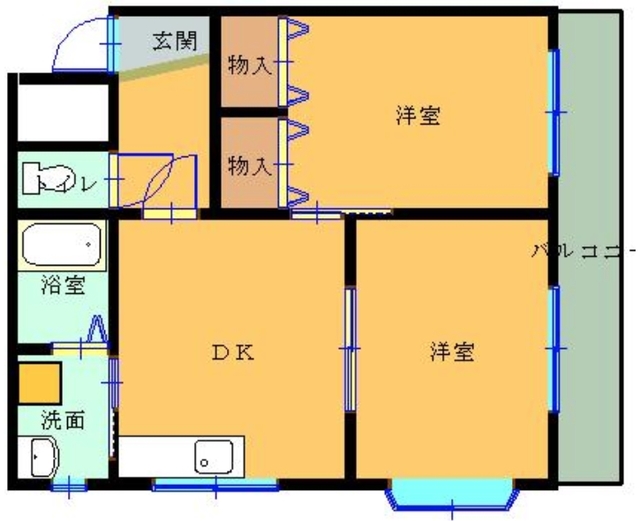 ハイツ天神山の間取り