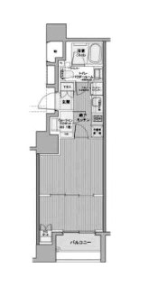 中央区銀座のマンションの間取り