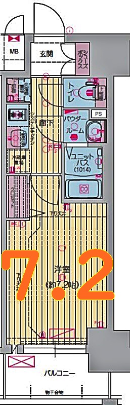 プレサンス上前津エレスタの間取り