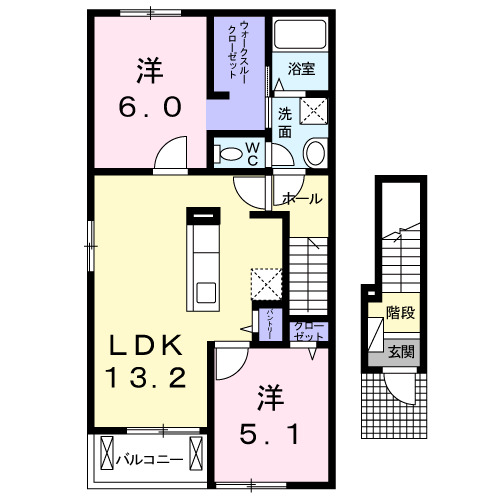 Lierre淀南IIの間取り