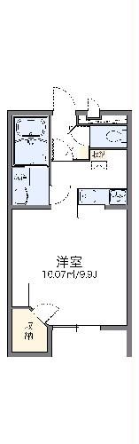 矢板市東町のアパートの間取り