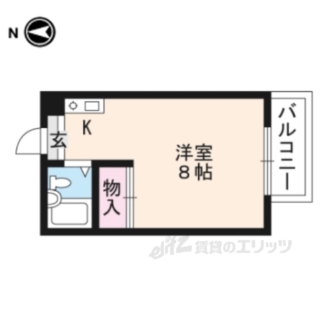 鞘町フラッツの間取り