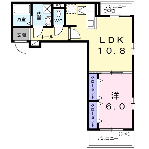 クレール　パルの間取り