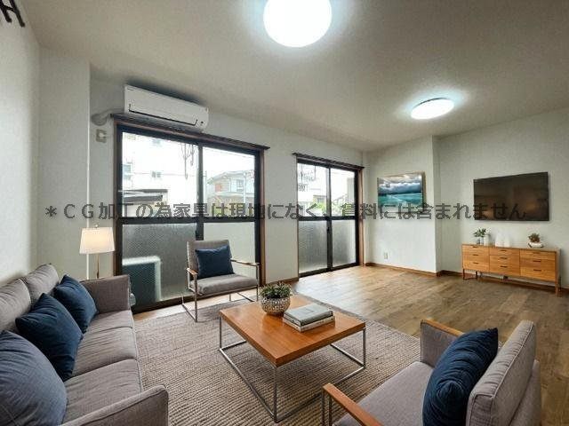 居室・リビング　家具はＣＧのため実際にはございません