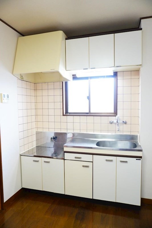 キッチン　ガスコンロ設置可能でお料理ラクラク