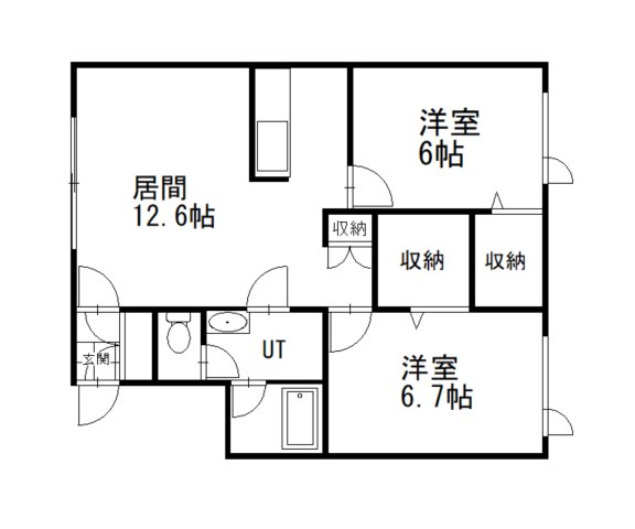 ビラ文苑3号館の間取り