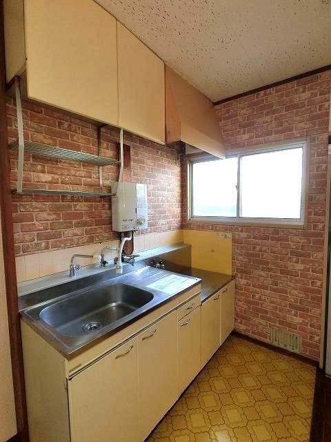 キッチン　ガスコンロ設置可