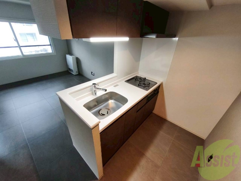 キッチン　清潔感がありお洒落なキッチンになっていました！