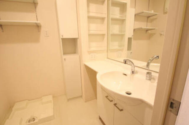 洗面設備　１号室脱衣所・洗面台