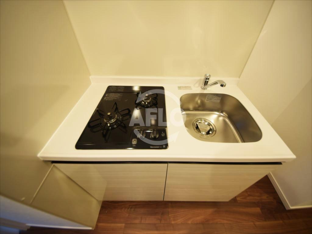 キッチン　セオリー難波WEST 　2口ガスシステムキッチン