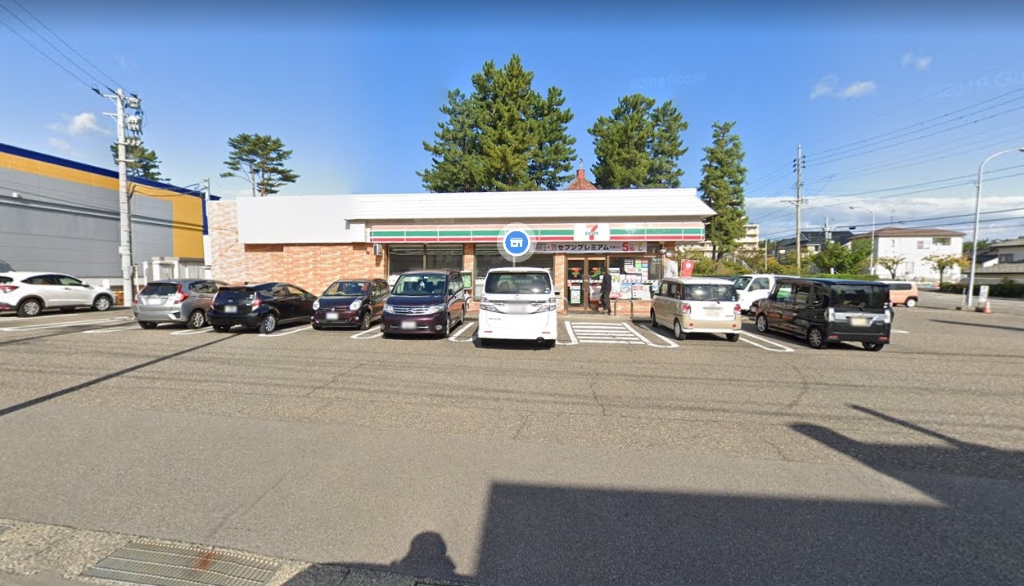 コンビニ　セブンイレブン 新潟有明店（コンビニ）まで450m