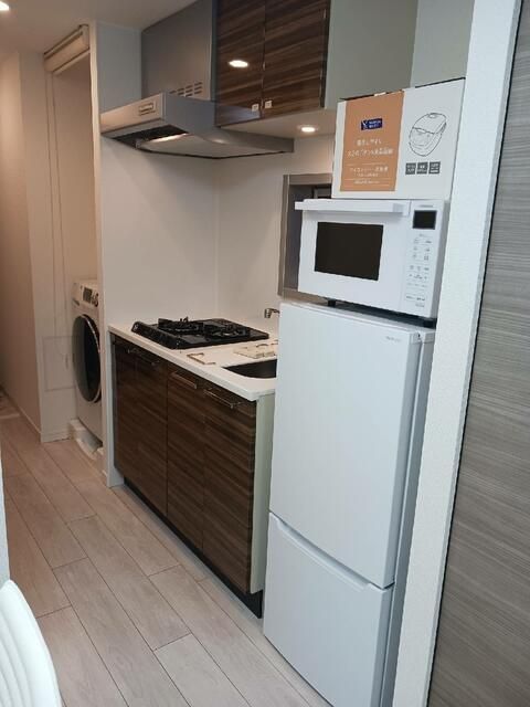 キッチン　コンパクトなキッチンで掃除もラクラク