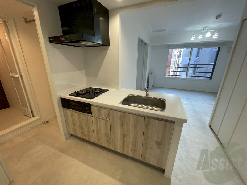 キッチン　清潔感がありお洒落なキッチンになっていました！