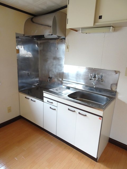 キッチン　2口ガスコンロ設置可キッチン