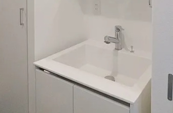 洗面設備　※別部屋の参考写真です。