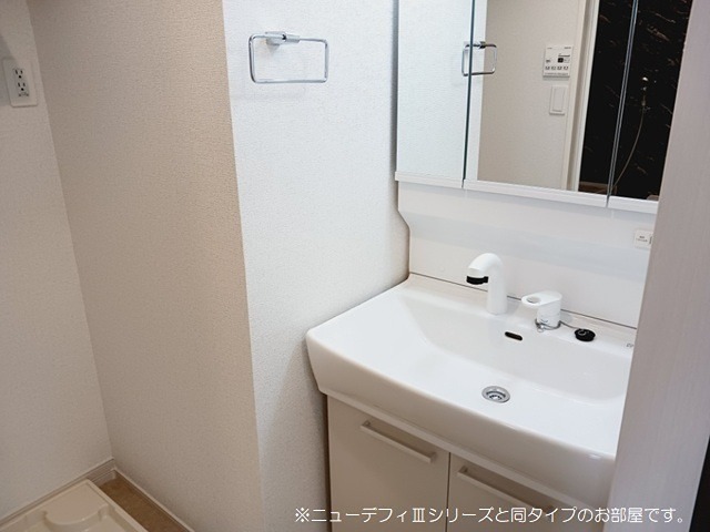 洗面設備　施工イメージです。