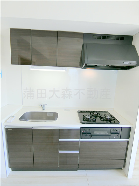 キッチン　3口ガスグリル付システムキッチン