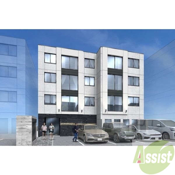 建物外観　完成予想パース　白石区栄通９丁目「仮）ラ・シュエット栄通Ｃ」