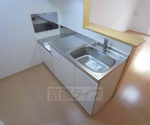 キッチン　二口ガスコンロ設置可能なキッチンです。