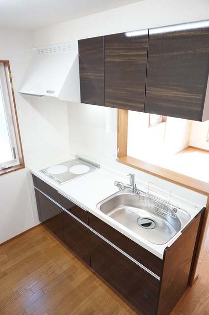 キッチン　ＩＨコンロ２口のシステムキッチン♪