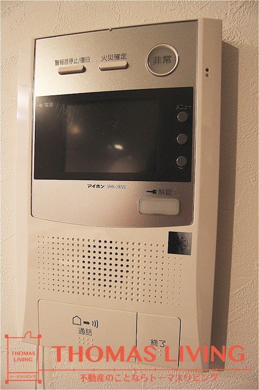 セキュリティ　来客確認が出来るTVモニターホンです。