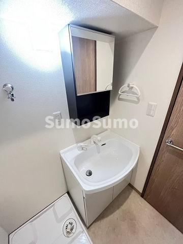 洗面設備　広い洗面スペース