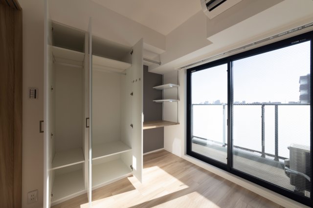 収納　たっぷりとした収納スペースです