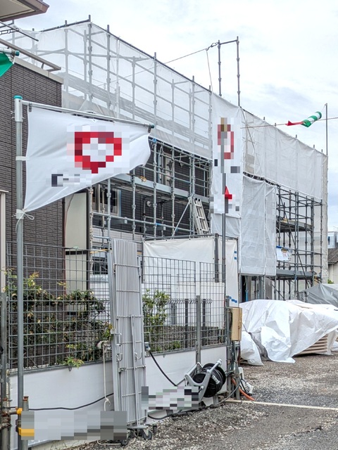建物外観　建築中
