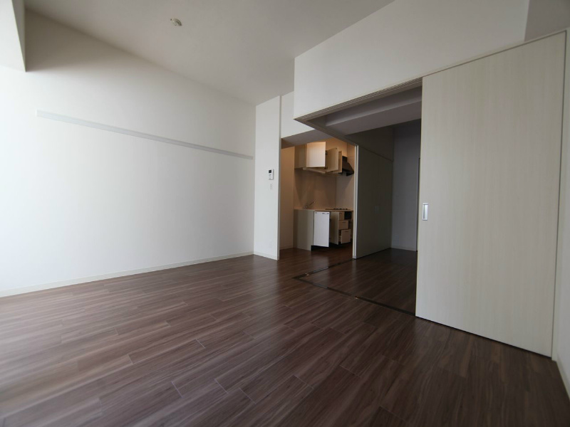 居室・リビング　ＬＤＫ14.3帖　洋室6帖とつなげても仕切っても使えます