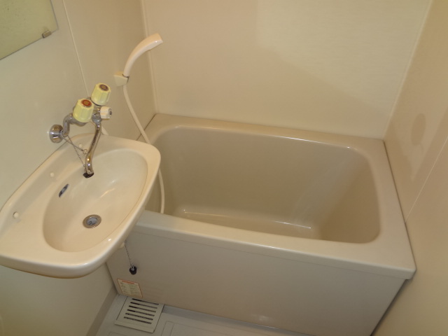 バス・シャワールーム　洗面台付きバスルーム。